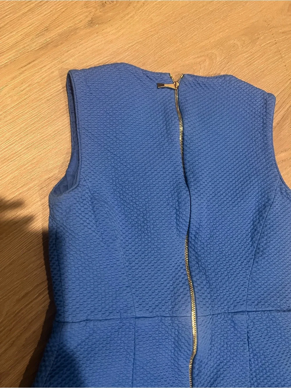 kate spade Bright Blue Textured Sleeveless Sheath Dress